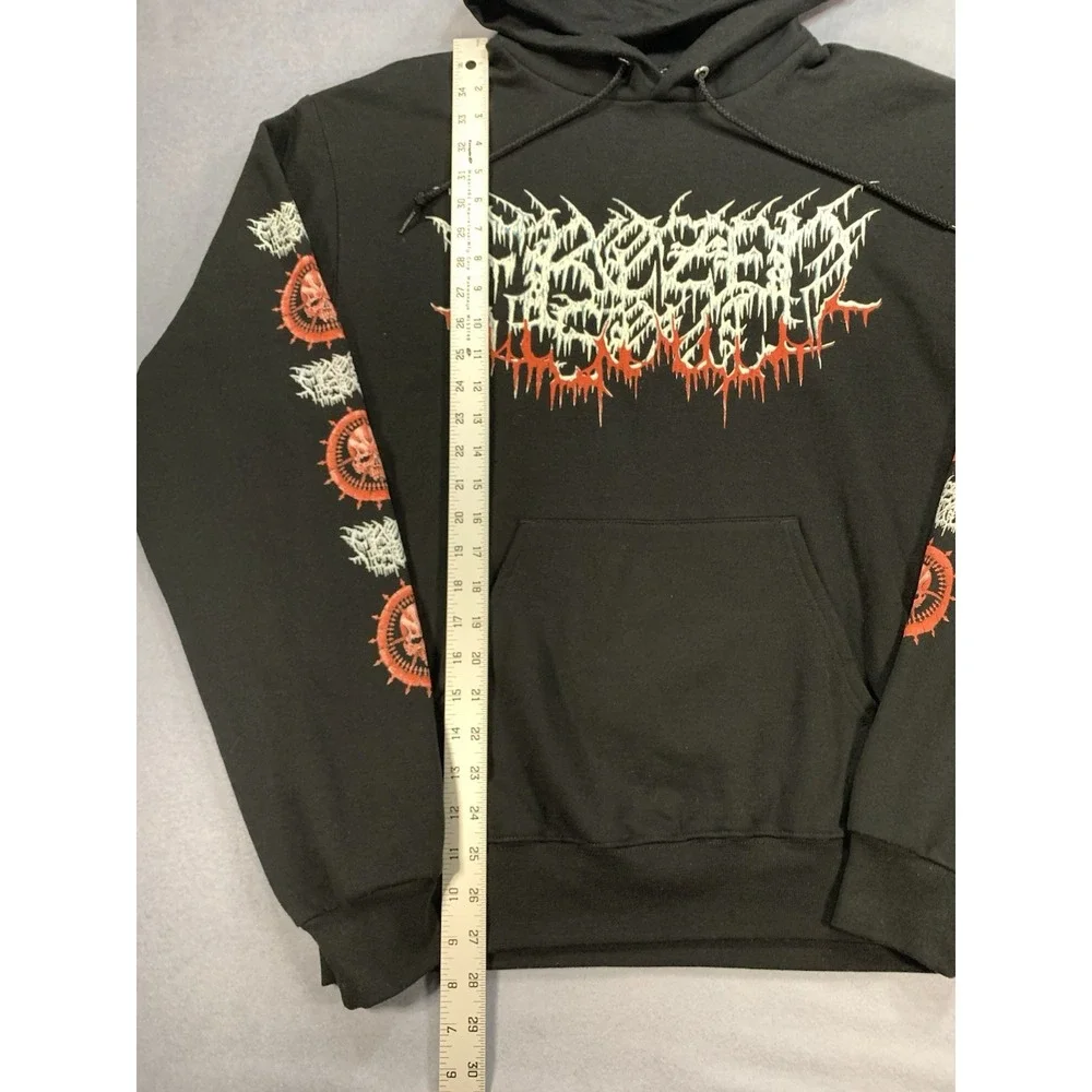 Frozen Soul Glacial Domination Tour 2022 Double Sided Death Metal Hoodie Men's M